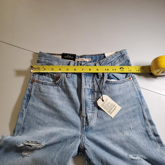 Levi's Premium RIBCAGE STRAIGHT ANKLE JEANS Size 24 x 27 - Picture 6 of 16